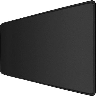 Large Gaming Mouse Pad,31.5 x 11.8 inch with Stitched Edges,Extended Mousepad,Durable Non-Slip Natural Rubber Base,Washable Keyboard Pad,Desk Pad for Gamer,Office & Home,Black